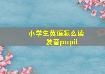 小学生英语怎么读 发音pupil